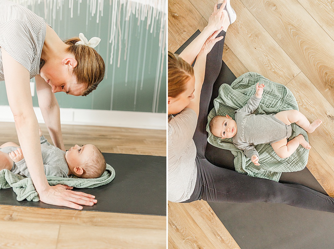 Photos of DanceFIT baby wearing class taken by Sara Sniderman Photography