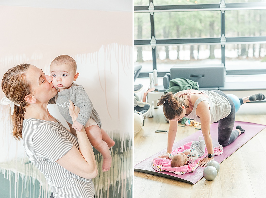 Photos of DanceFIT baby wearing class taken by Sara Sniderman Photography