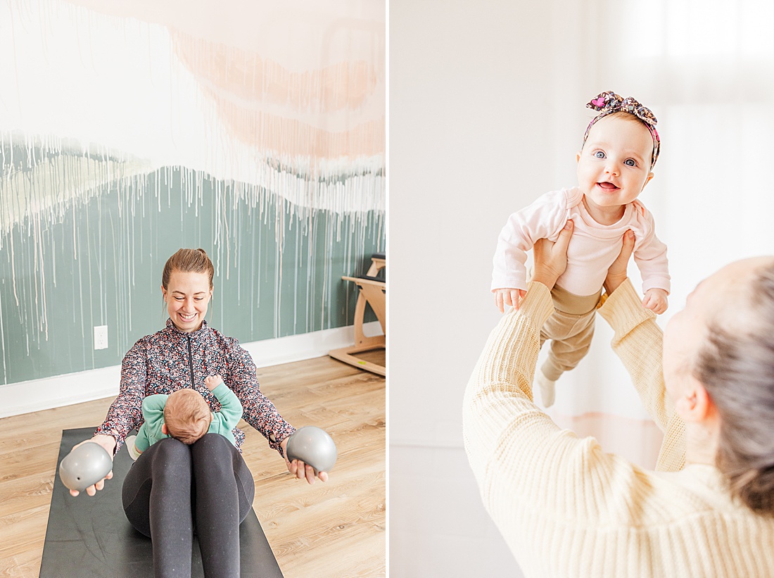 Photos of DanceFIT baby wearing class taken by Sara Sniderman Photography