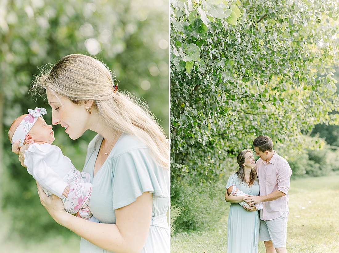 Morning family photo session with Sara Sniderman Photography at Heard Farm in Wayland Massachusetts