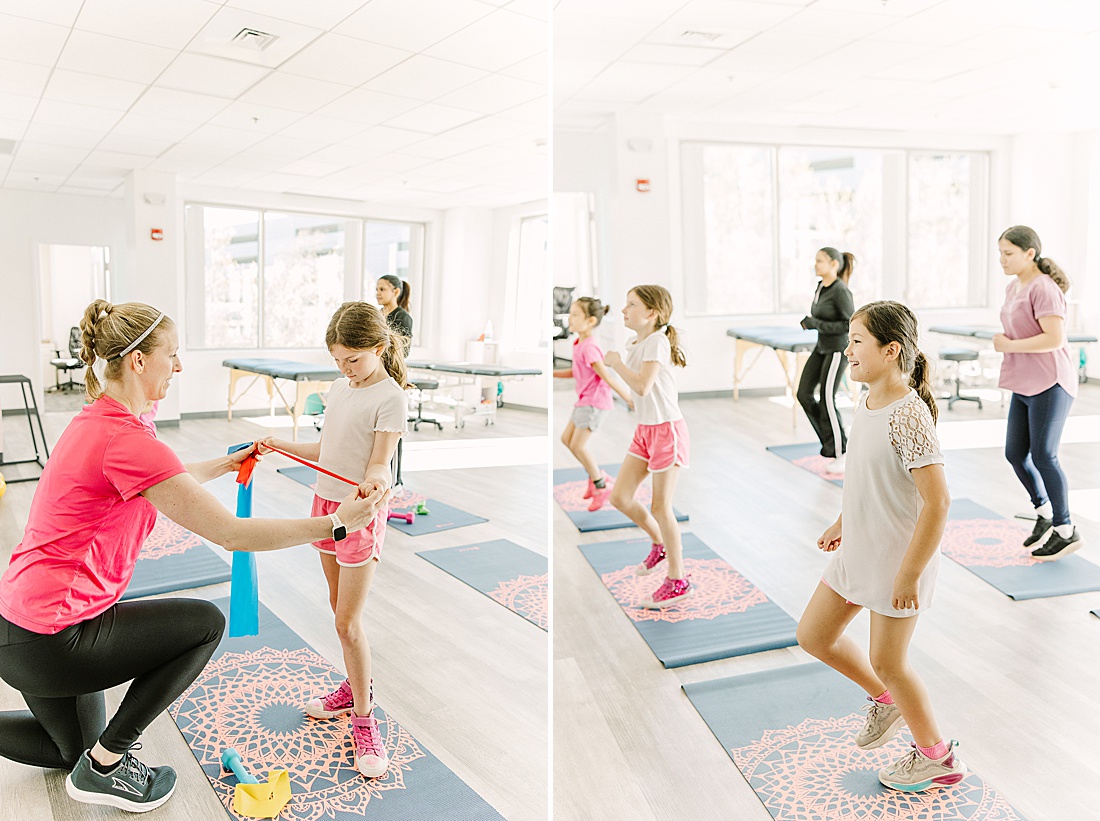 exercise class at girl fit physical therapy in framingham massachusetts