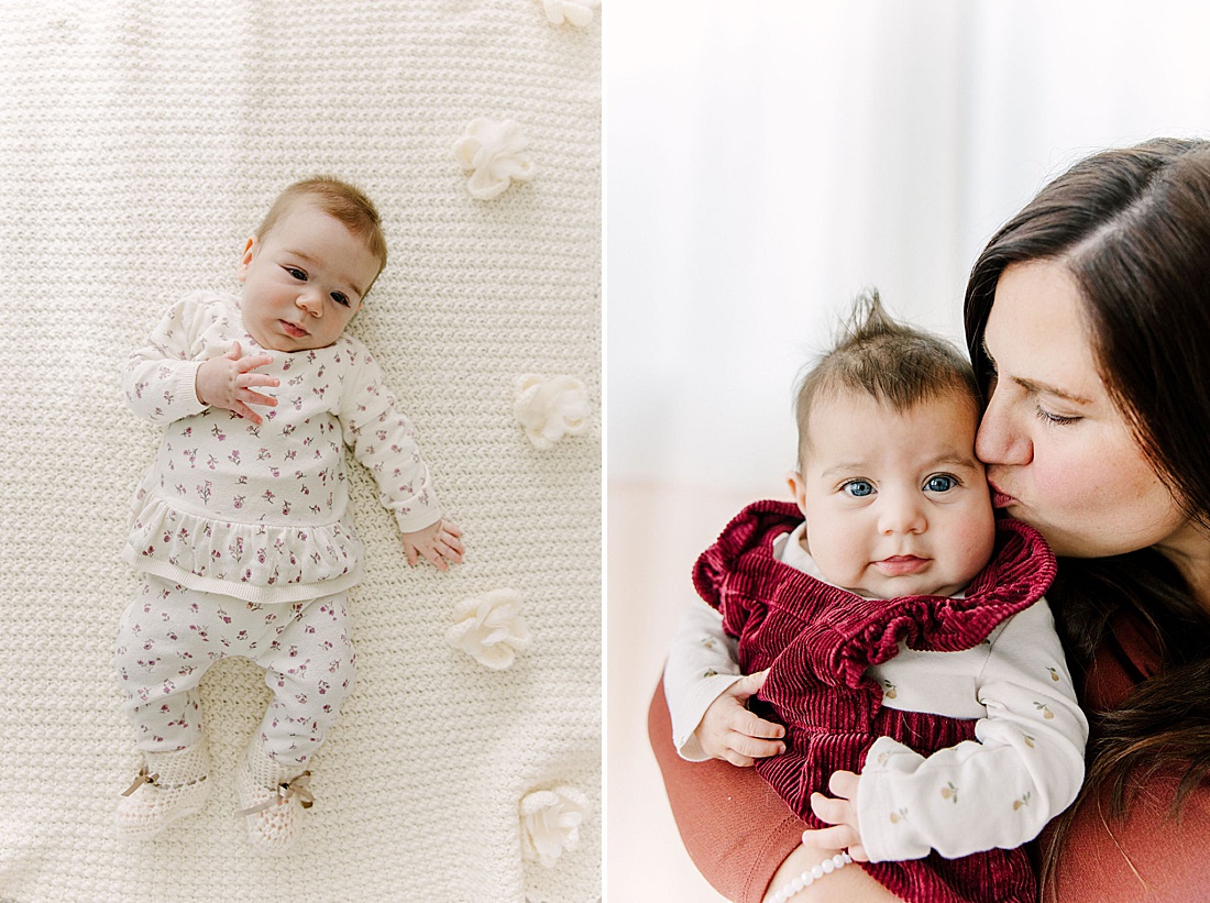 baby lays on the ground 